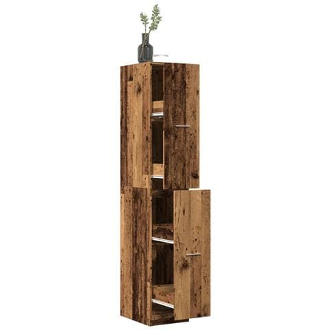 Armadietto da Farmacia Legno Vecchio 30x41x174,5 cm Truciolato - Foto 2