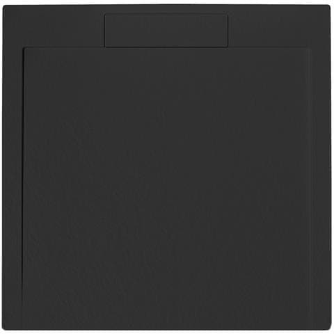 Piatto Doccia Quadrato 90x90 Cm Effetto Pietra In Marmoresina Euphoria Nero Atene - Foto 1