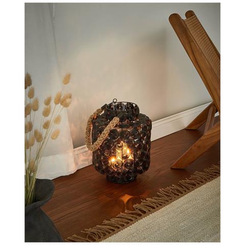 Lanterna Mmojstir Metallo 35 Cm Nero - Foto 1