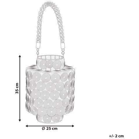 Lanterna Mmojstir Metallo 35 Cm Nero - Foto 6