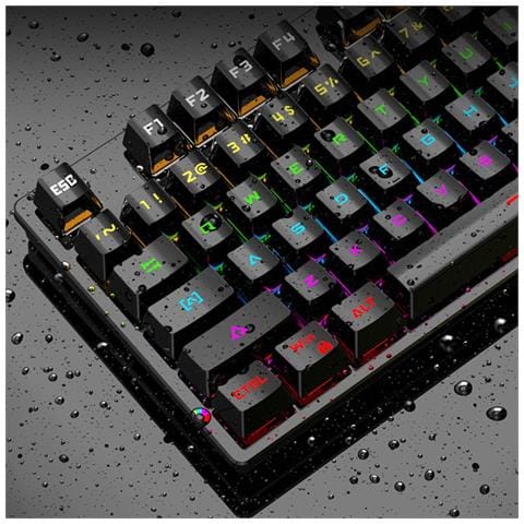 Tastiera Meccanica Cablata A 87 Tasti - Tastiera Da Gioco Rgb Hot-swappable Con Interruttori Blu - Foto 5