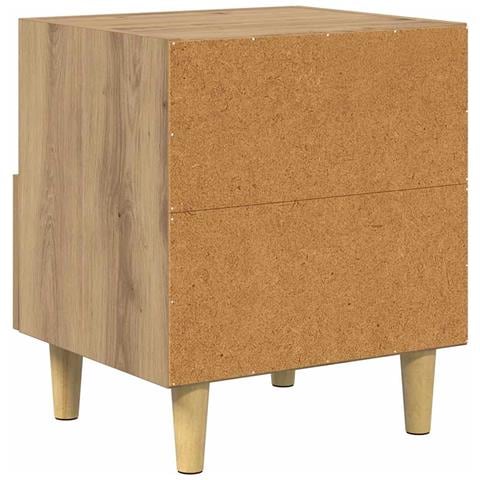 Armadio da Notte 2 pcs rovere artigianale 40 x 35 x 47,5 cm - Foto 9