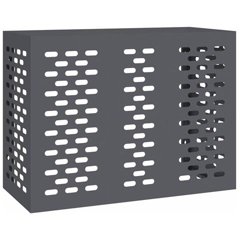 Copertura per condizionatore d'aria Antracite 110 x 50 x 80 cm - Foto 1