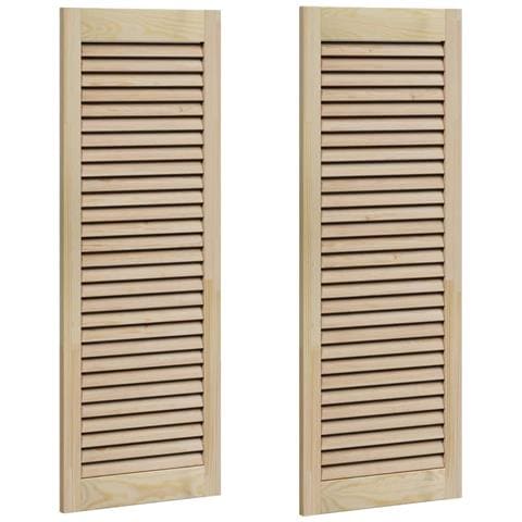 Porta per Armadio 2 pcs Naturale 140.5 x 2.1 x 49.5 cm - Foto 1