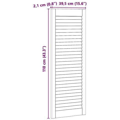 Porta per Armadio 2 pcs Naturale 140.5 x 2.1 x 49.5 cm - Foto 9