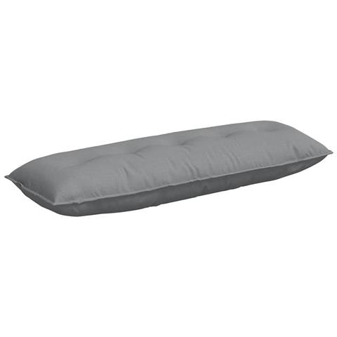 Cuscino per Schiena Grigio chiaro 140 x 19 x 50 cm Tessuto - Foto 1