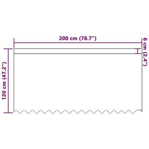 Tenda in Pizzo con tende Bianco 200 x 120 cm Poliestere - Foto 8