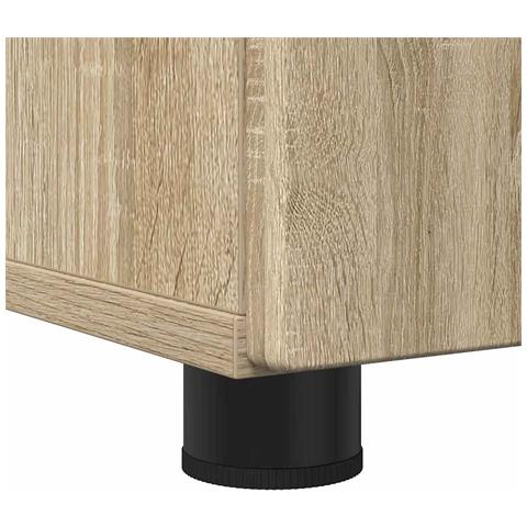 Set di mobili per il bagno con porta 3 pcs Rovere Sonoma - Foto 9