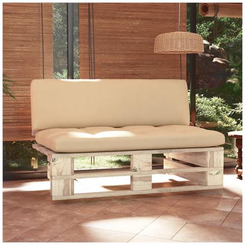 Divano Centrale Giardino su Pallet in Legno di Pino Impregnato - Foto 2