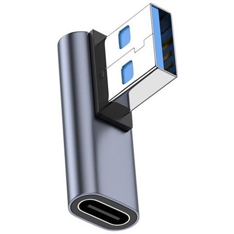 Adattatore Angolato Usb-c Femmina A Usb-a Maschio (2 Pezzi) : Trasferimento Dati E Alimentazione - Foto 4