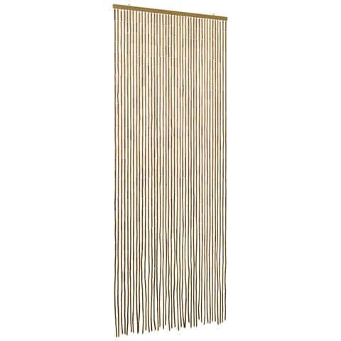 Tenda per Porta Antinsetti multicolore 90 x 200 cm Bambù - Foto 1