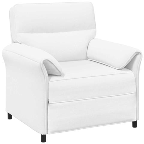 Set di divani 2 pz Bianco Tessuto - Foto 9