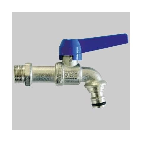 Rubinetto Ottone Sfera 1/2"" Attacco Rapido - Foto 3