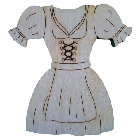 Petra S Kit Creativo News A Ofh78420â strame Decorazione, 20â x Dirndl In Legno, 40â mm - Foto 1