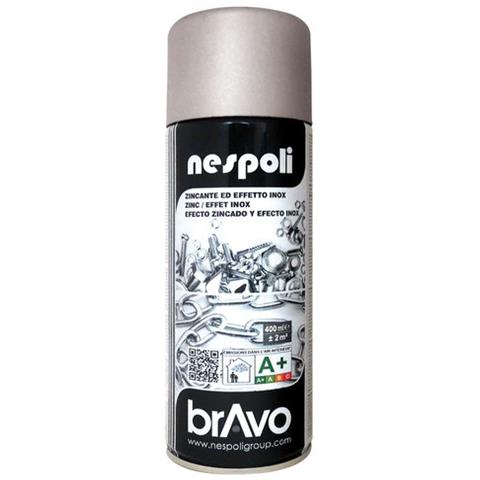 Smalto Spray Rivestimento Anticorrosivo Acciaio Inox 400 Ml Bravo - Foto 1