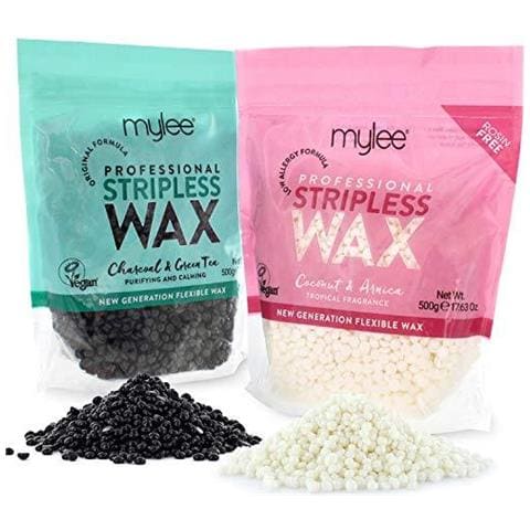 Beads Cera Dura Professionali 500g Stripless Depilatorio Ceretta Pellet Fagioli Solid Film No Striscia Needed Rimozione Indolore Delicato Dei Capelli Di Corpo Pieno Viso Bikini Linea (entrambi Cera Sacche)  - Foto 1