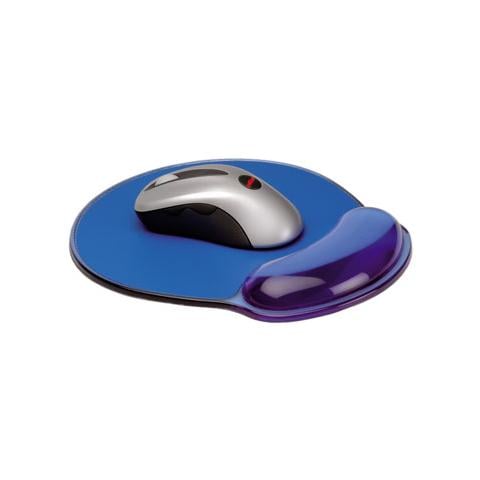 MousePad w / wrist rest, Silicone, Blu, 227 x 250 x 22 mm - Foto 1