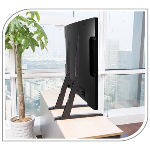 PM-TVS-02 65" Libera installazione Nero supporto da tavolo per Tv a schermo piatto - Foto 5