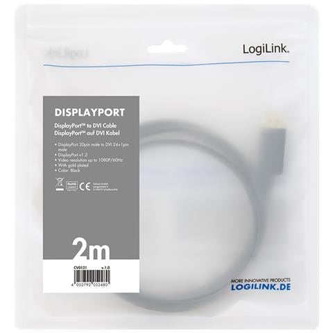 CV0130 cavo di interfaccia e adattatore DisplayPort DVI Nero - Foto 3