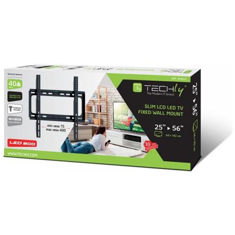 Supporto TV  a Muro ICA-PLB262M da 25- 26" Peso Massimo Supportato 40 Kg Colore Nero - Foto 3