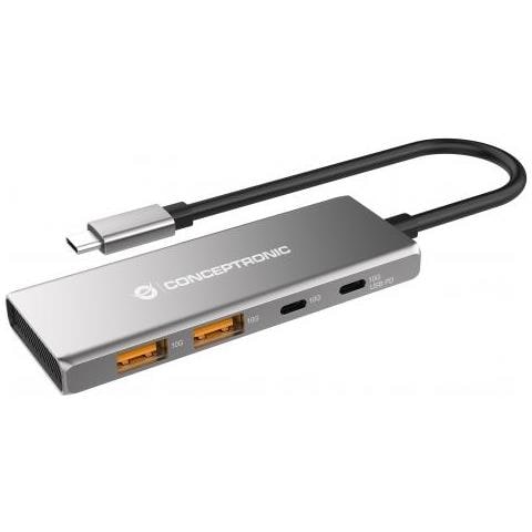 Hubbies15g Hub Di Interfaccia Usb 3.2 Gen 2 [3.1 Gen 2] Type-c 10000 Mbit /s Grigio (Hubbies15g - Foto 1