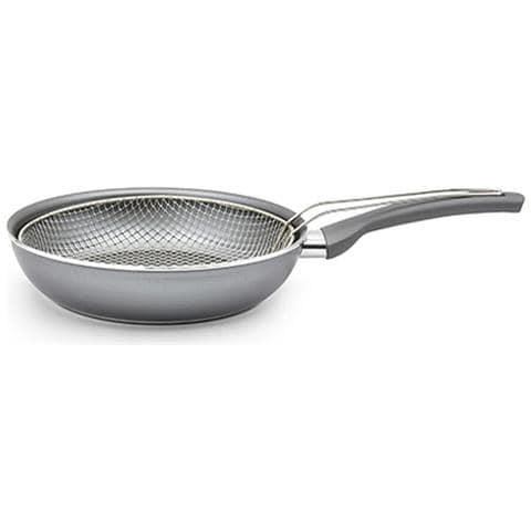 Padella Per Friggere Con Cestino Ø 24 Cm Alluminio - Foto 1