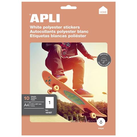 Etichette Per Stampante Bianco 10 Foglie 210 X 297 Mm - Foto 1