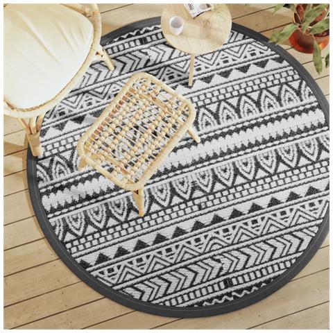 Tappeto Da Esterni Nero 160 Cm In Pp - Foto 1