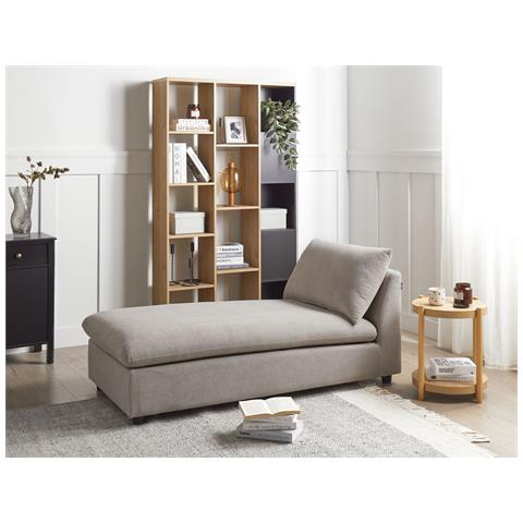 Chaise Longue Vizille Tessuto Tortora - Foto 1