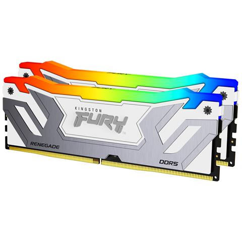 FURY 48GB 8400MT /s DDR5 CL40 CUDIMM (Kit da 2) Renegade RGB Bianco XMP - Foto 1