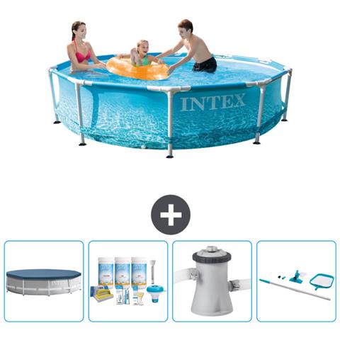 Piscina Fuori Terra - In Giro - 305x305x76 Cm - Blu - Include Accessori Coordinati Cb7 - Foto 1