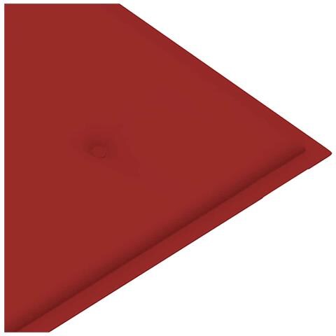 Panca Batavia Con Cuscino Rosso 120 Cm In Massello Di Teak - Foto 8