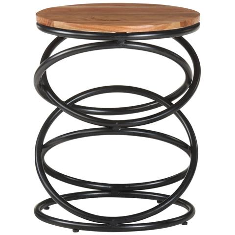 Tavolino Da Salotto 40x40x52 Cm In Legno Massello Di Acacia - Foto 1