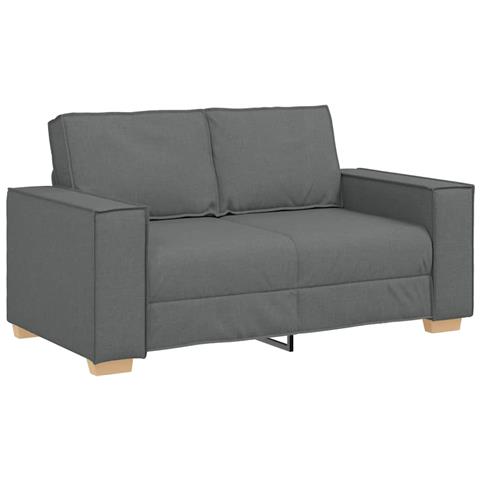 Divano a 2 posti Grigio scuro 120 cm in tessuto - Foto 1