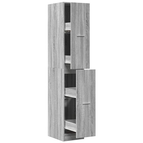 Armadietto da Farmacia Grigio Sonoma 30x41x174,5 cm Truciolato - Foto 1