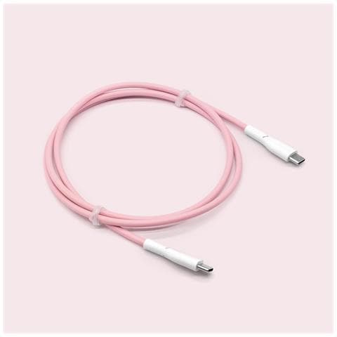 Cavo Di Ricarica Rapida Usb-c A Usb-c Da 60w Per Laptop E Dispositivi Mobili Pink - Foto 2