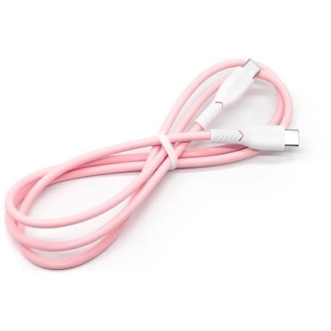 Cavo Di Ricarica Rapida Usb-c A Usb-c Da 60w Per Laptop E Dispositivi Mobili Pink - Foto 3