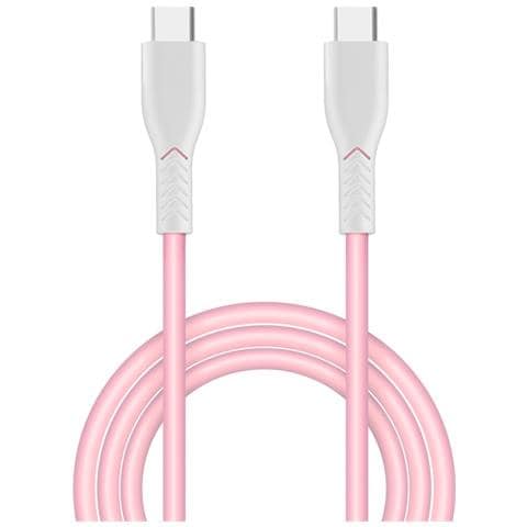 Cavo Di Ricarica Rapida Usb-c A Usb-c Da 60w Per Laptop E Dispositivi Mobili Pink - Foto 1