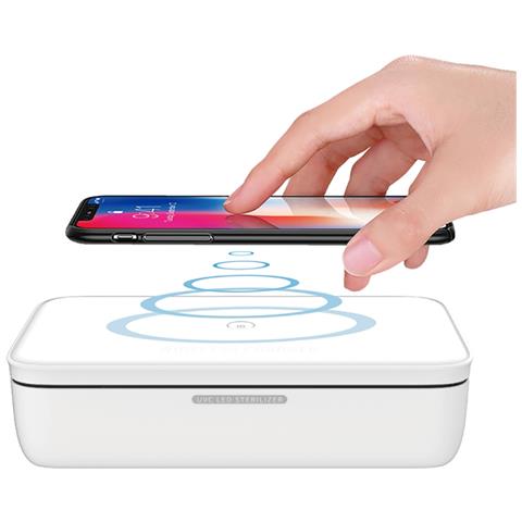 Scatola Sterilizzatore Uv Oggetti Con Ricarica Wireless Qi Disinfezione Efficace - Foto 2