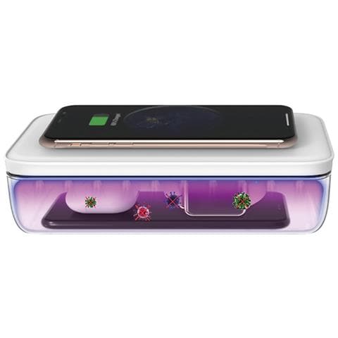 Scatola Sterilizzatore Uv Oggetti Con Ricarica Wireless Qi Disinfezione Efficace - Foto 1