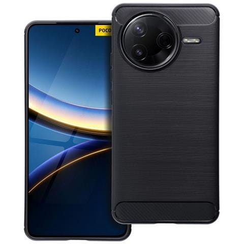 Custodia B-case Tpu Silicone Cover Case Per Poco F7 Ultra Carbon Metal Black - Foto 1