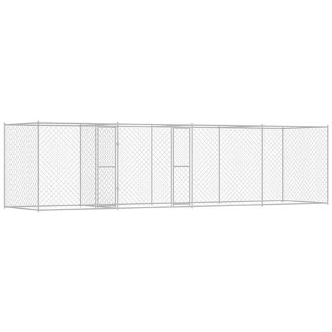 Gabbia per cani Argento 600 x 200 x 200 cm Acciaio zincato - Foto 1