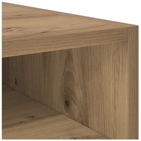 Comodino 2 pcs rovere artigianale 40 x 40 x 50 cm - Foto 9