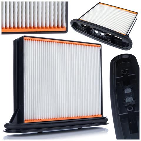 Filtro Di Ricambio Per Aspirapolvere Compatibile Con Aeg, Bosch, Hitachi, Metabo, Milwaukee, Spit, Starmix - Zmywalny, Poliestere, 25,7x19,8x18,6 Cm - Foto 1
