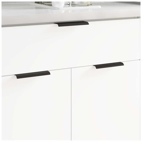 Manico 2 pcs Nero 120 x 39.6 x 17 mm Alluminio - Foto 2