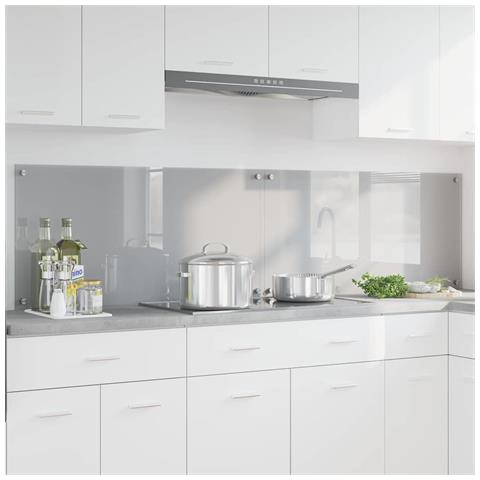 Rivestimento da Cucina 2 pcs Grigio chiaro 100 x 50 cm - Foto 2