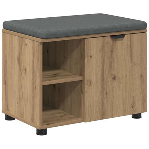 Panca per ingresso con porta Rovere Artigianale 60 x 38 x 46 cm - Foto 1