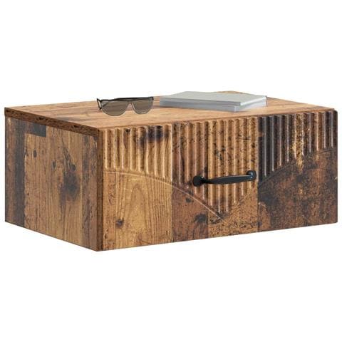 Mobiletto da notte a muro Legno antico 49 x 34,5 x 20 cm - Foto 2