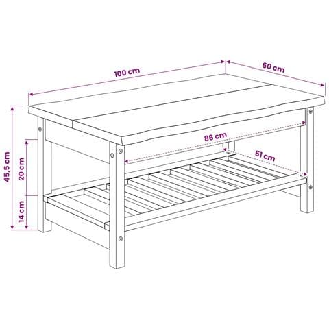 Tavolino da salotto EKAI Nero 100 x 60 x 45,5 cm - Foto 9