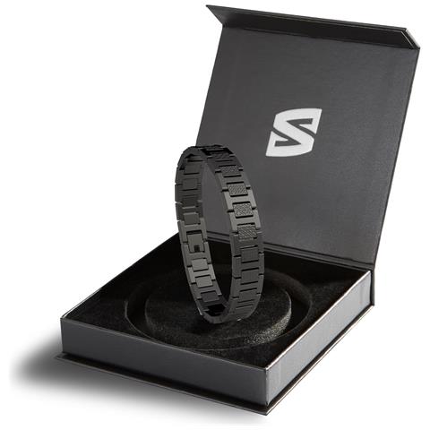 Bracciale Da Uomo Premium ""power"" In Acciaio Chirurgico 316l, Nero, 20 Cm - Foto 2